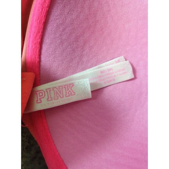 Victoria's Secret PINK 36D Bra Wear Everywhere T-Shirt Pink Floral Bra 36D - Picture 6 of 8